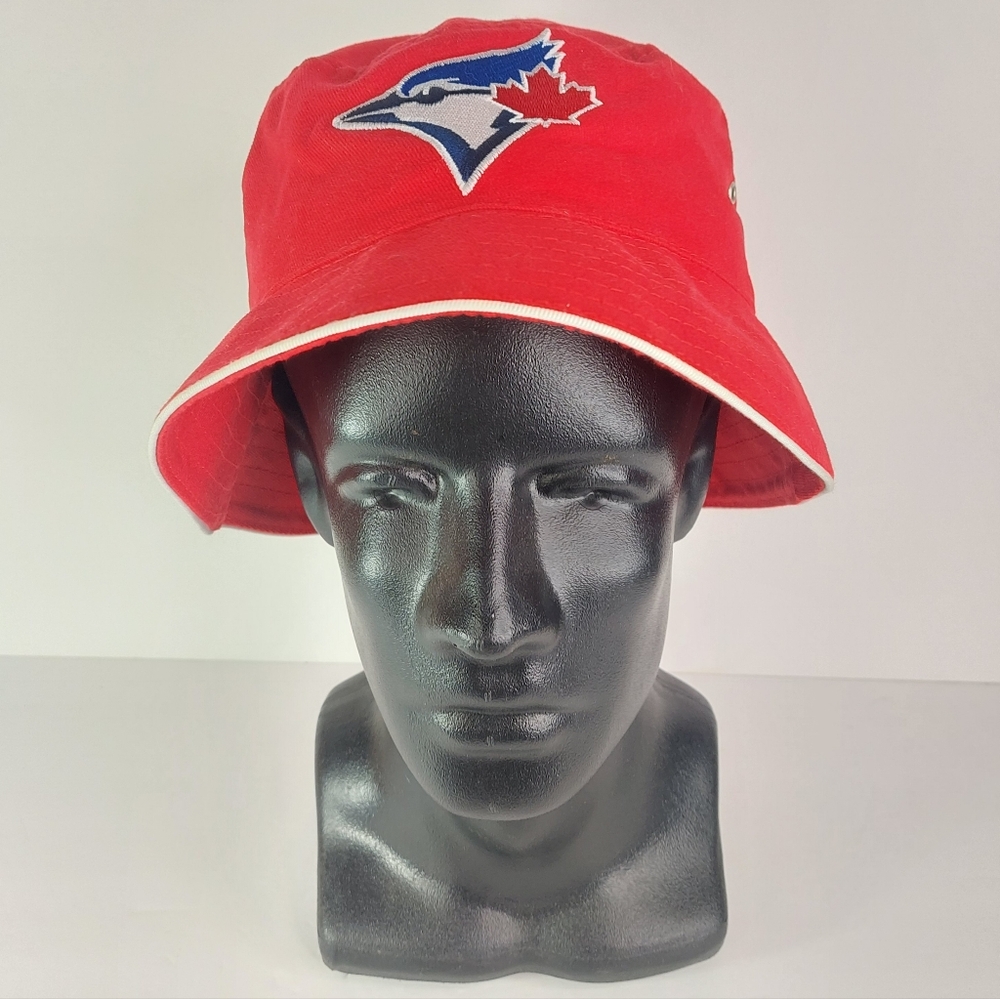 Toronto Blue Jays MLB And Honda Medium/Large Red Bucket Hat